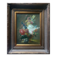 Tableau hst "composition florale" ec. xx° fleurs signée + cadre