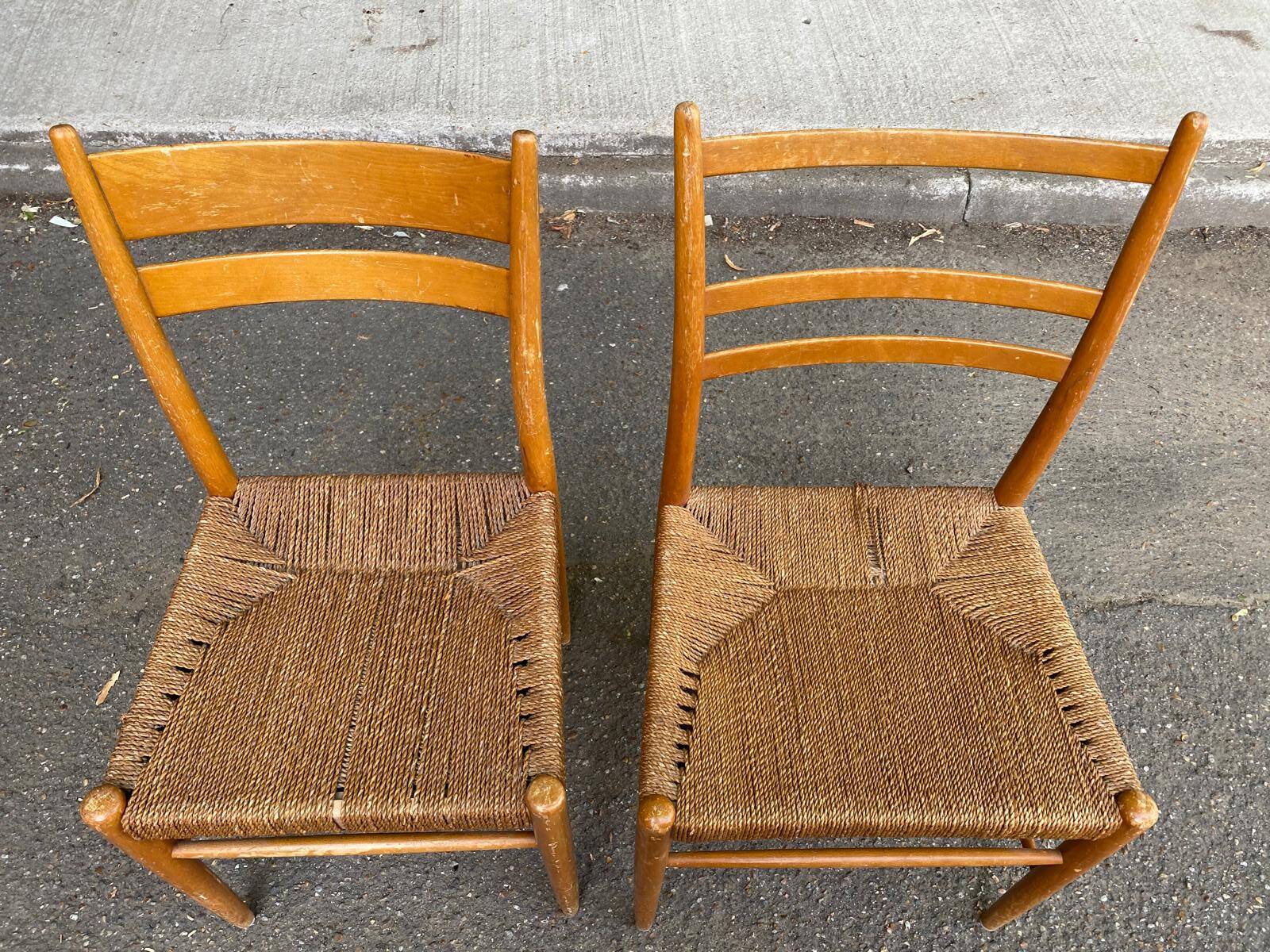 2 Gracell Scandinavian chairs by Yngve Ekstrom 1960