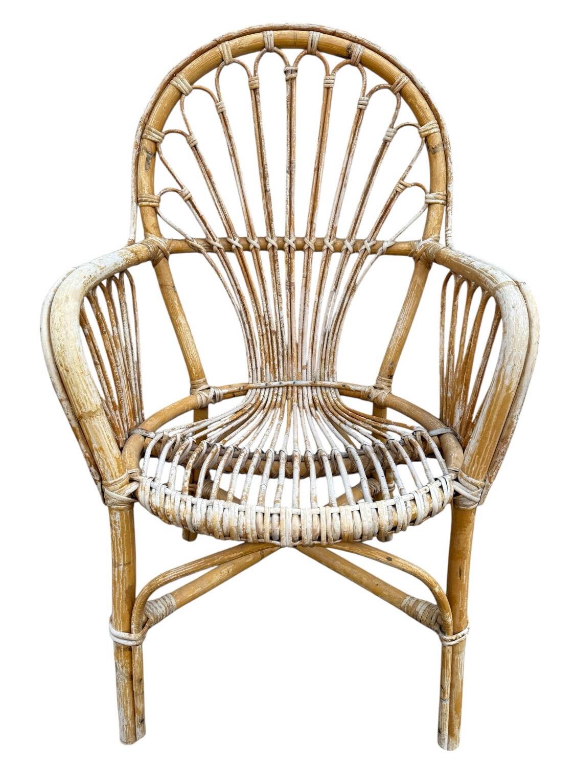 Rattan armchair from the 60s, Netherlands