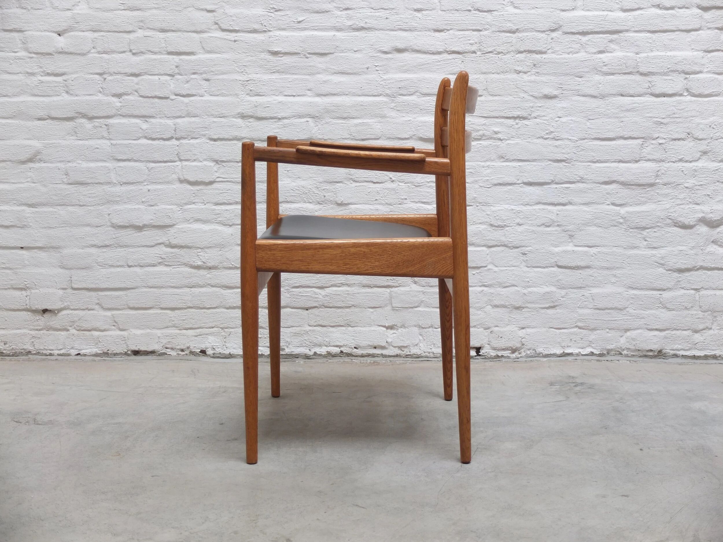 Rare armchair in oak by Jos De Mey for Van Den Berghe-Pauvers, 1960s