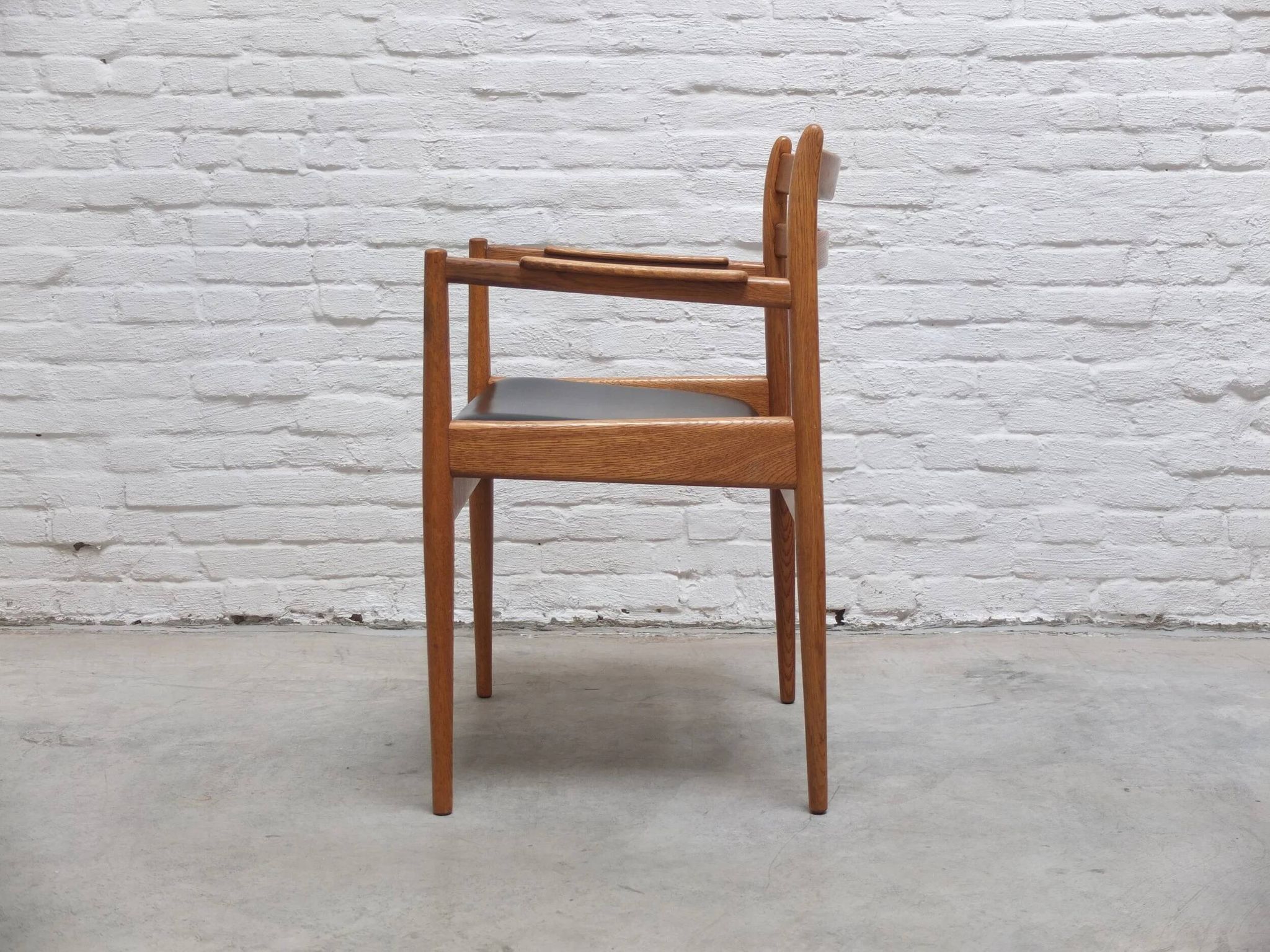 Rare armchair in oak by Jos De Mey for Van Den Berghe-Pauvers, 1960s