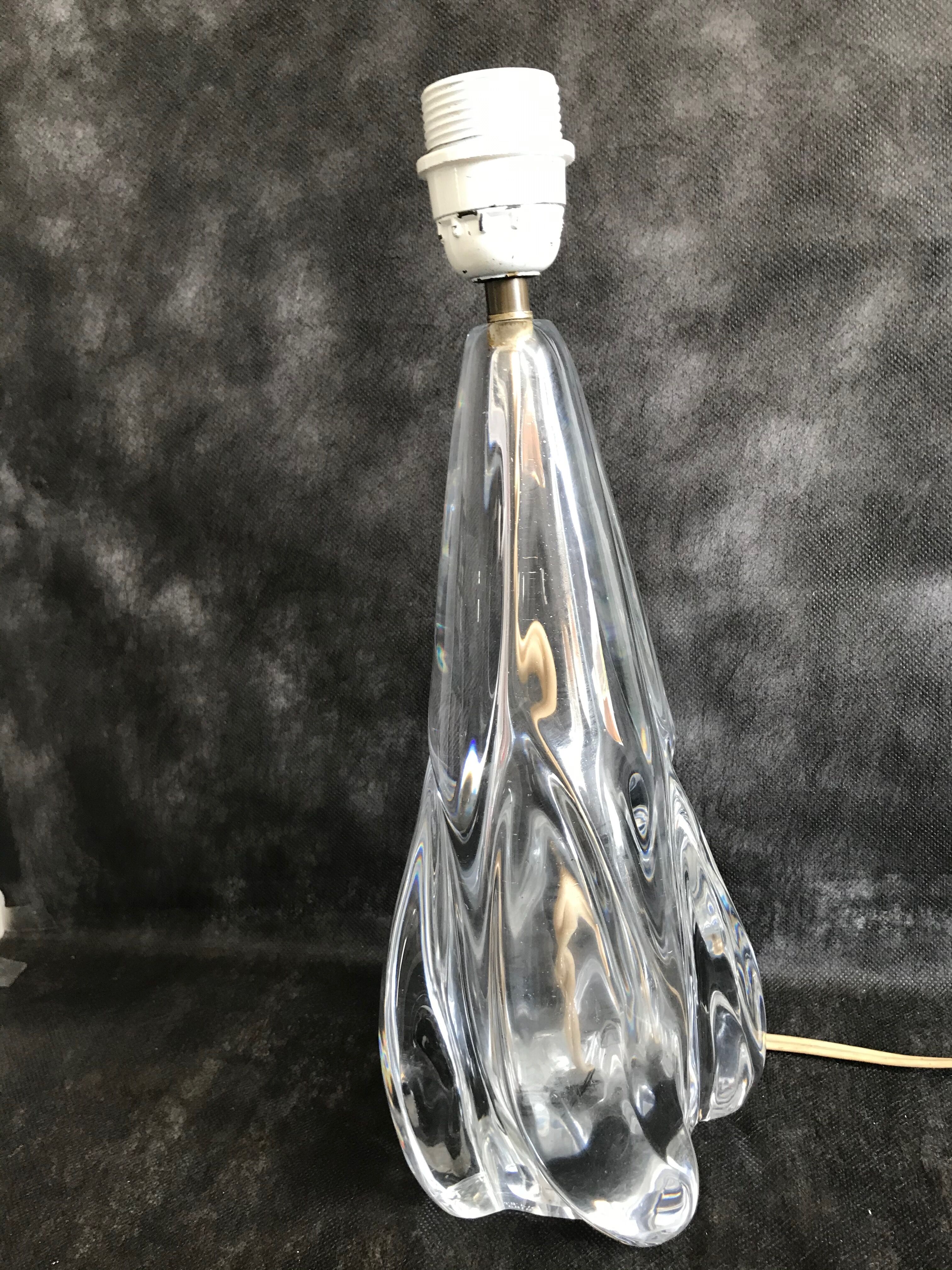 Pied de lampe Joseph Bleichner Manufacture de Saint Louis
