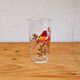 Set of 8 vintage bird pattern orangeade glasses
