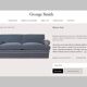Canapé Chesterfield Bolster en Mohair Velvet par George Smith