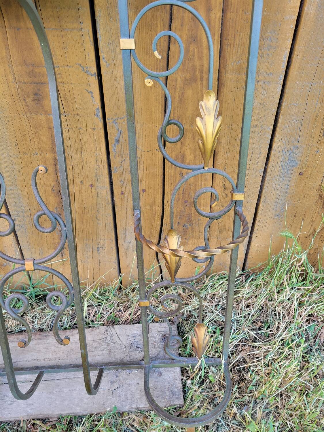 Art Deco 1930s wrought iron coat rack and hat stand