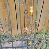Art Deco 1930s wrought iron coat rack and hat stand