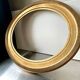 Large antique oval frame gilded wood 46  cm x 40 cm