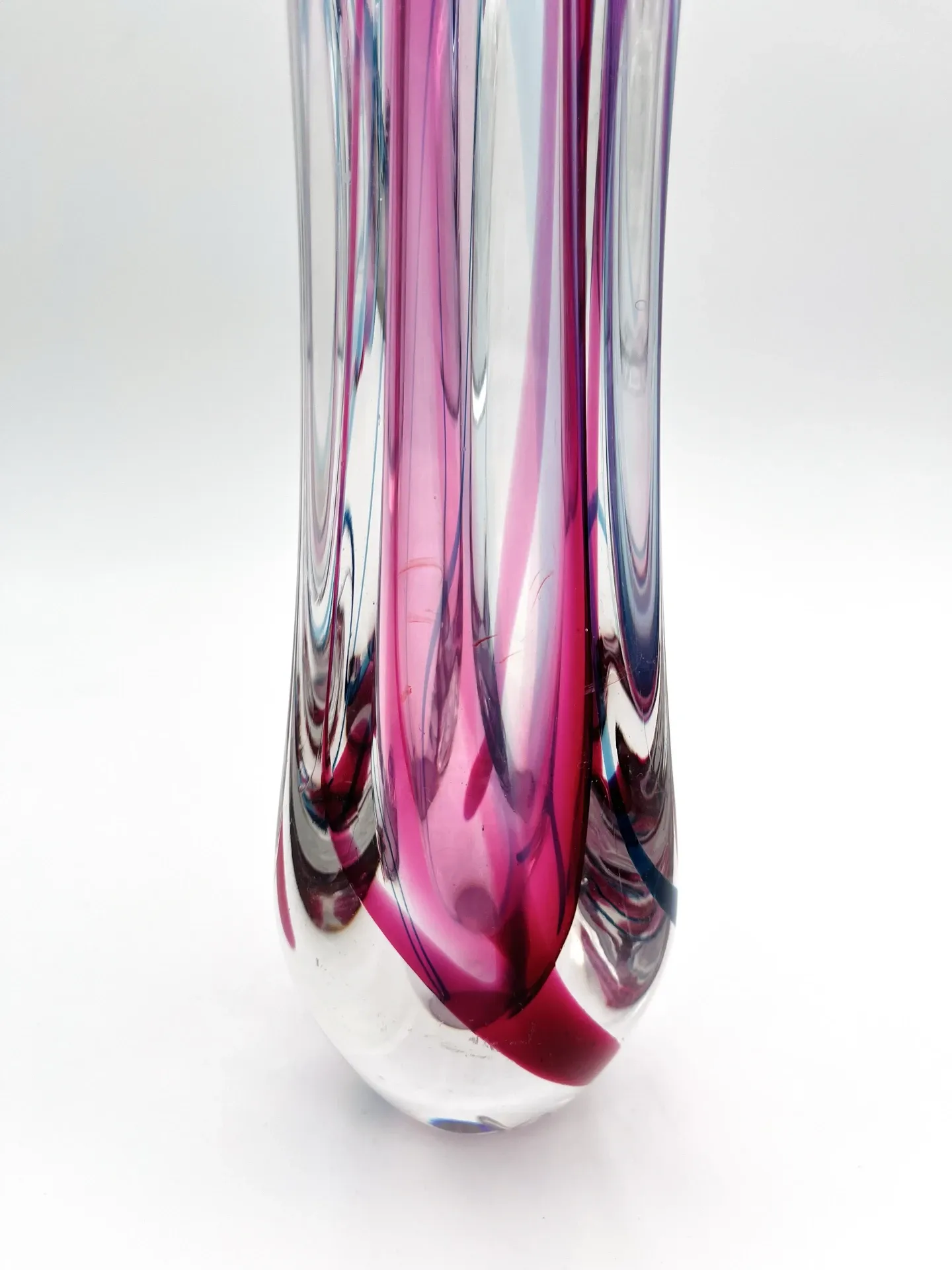 Large Crystal Vase Max Verboeket Kristalunie Maastricht 32cm 1.6kg