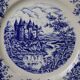 Vintage round dish Sarreguemines Castle model