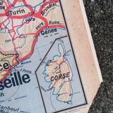 Old map France Chemins de fer Lablache.