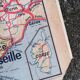 Old map France Chemins de fer Lablache.