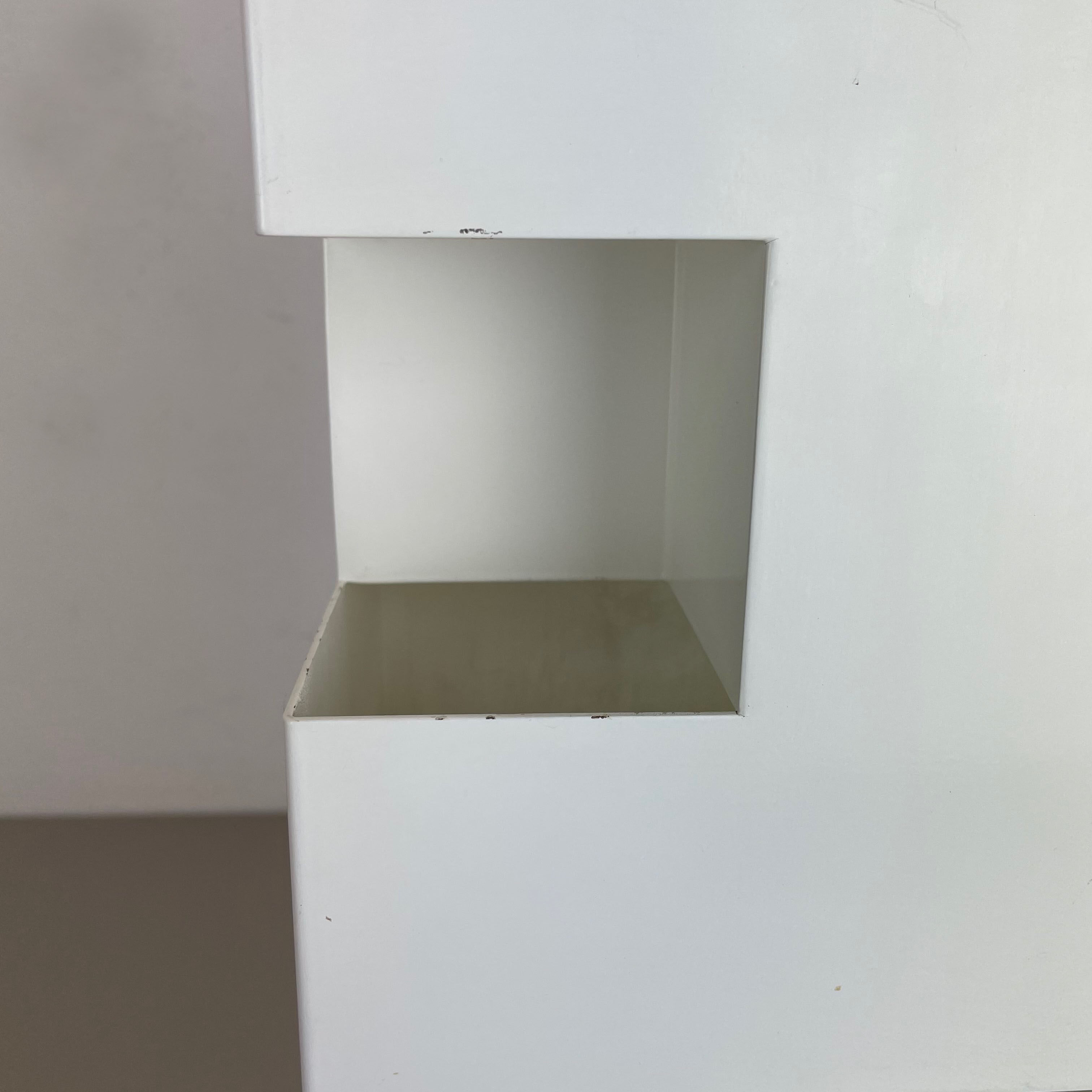 Original Modernist Cubic Pop Art Metal Umbrella Stand, France, 1970s