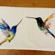 Housses de coussin en lin "oiseaux" Samantha & Emma