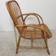 Vintage rattan armchair