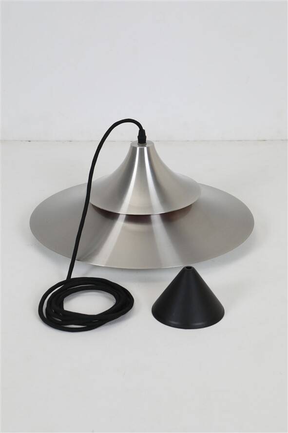 Mid-century Space Age pendant lamp / Danish modern design / 1960s / 1970s