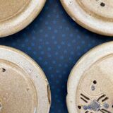 Lot of 6 enamelled terracotta pots - Moroccan pottery