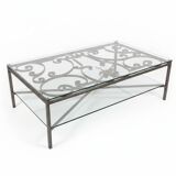 Wrought iron coffee table – Old Parisian balcony railing