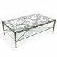 Wrought iron coffee table – Old Parisian balcony railing