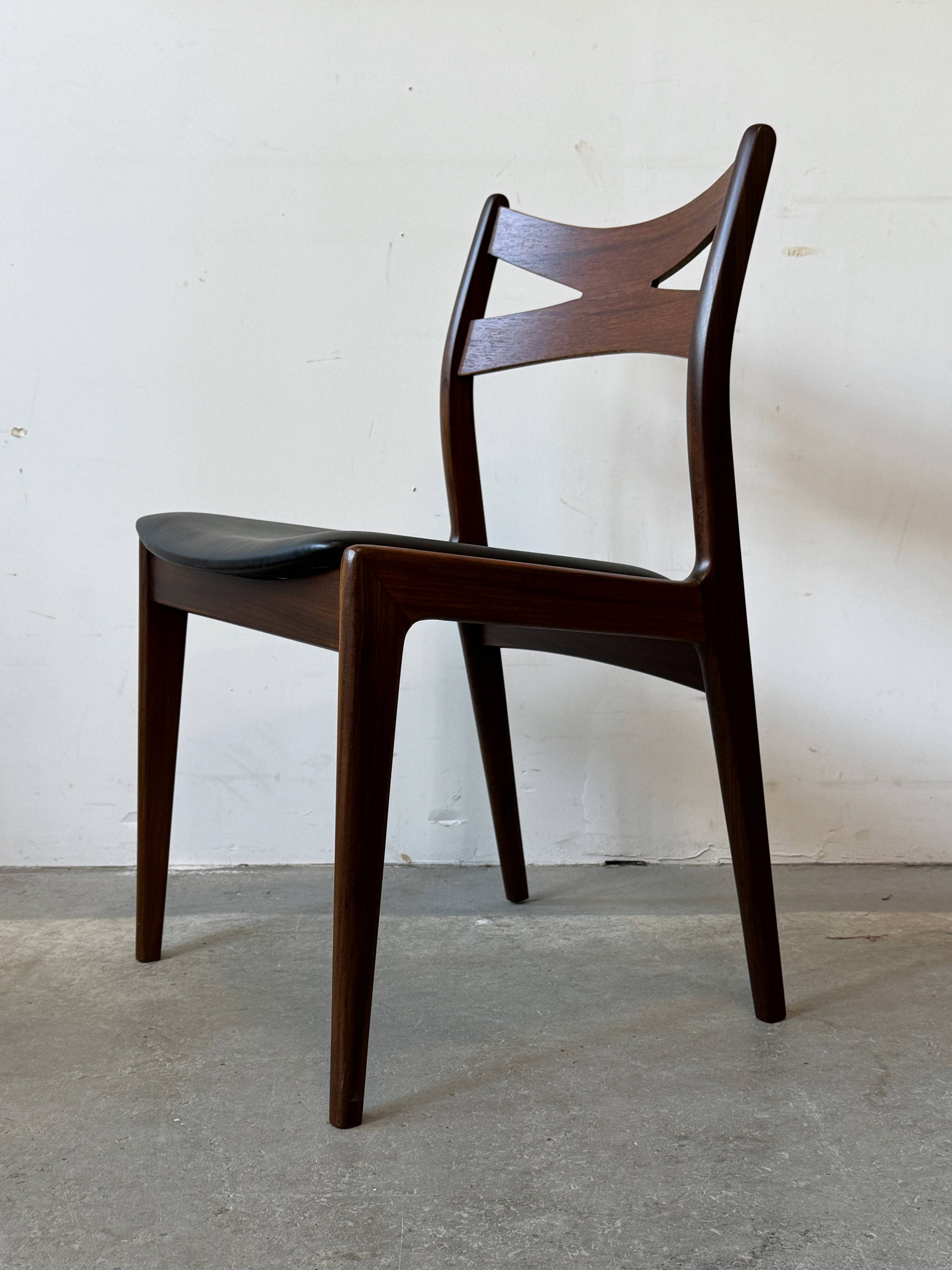 Teak Chairs, 3 pcs, Denmark 1960s/1970s, mid-c, vntg