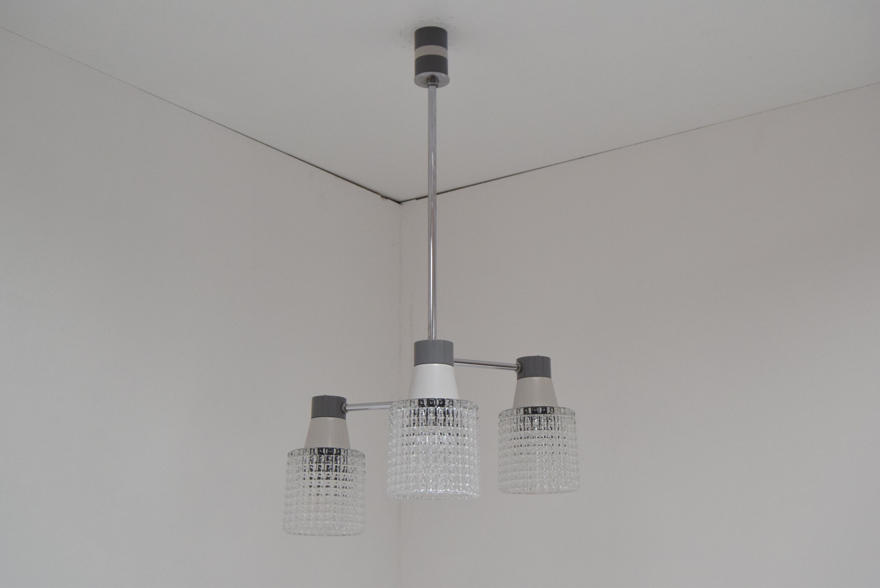 Mid-century Chandelier by Drukov, 1970’s.