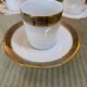 Trio of Limoges Sologne Porcelain Cups and Saucers