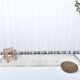 Tapis de couloir vintage en laine fait main de 2 x 8 pieds