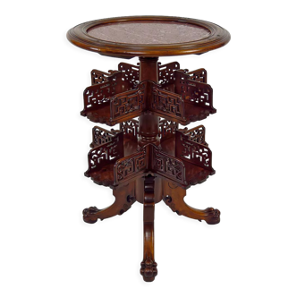 Japanese-style rotating pedestal table, France, circa 1880