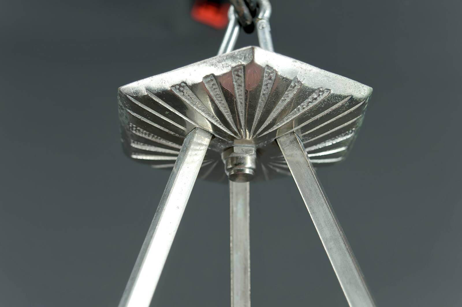 Basin, Molded Pressed Glass with Floral Motif, Silver-Plated Bronze Mount, 1930