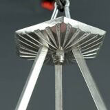 Basin, Molded Pressed Glass with Floral Motif, Silver-Plated Bronze Mount, 1930