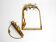 Metall wall mirror and matching shelf gold plated plated by Banci Firenze