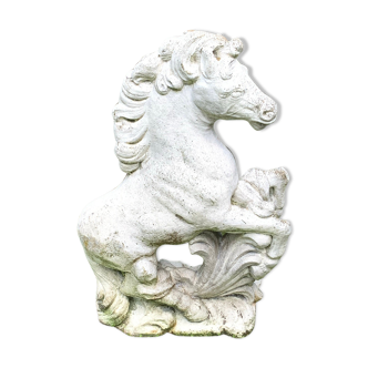 Reconstituted stone horse