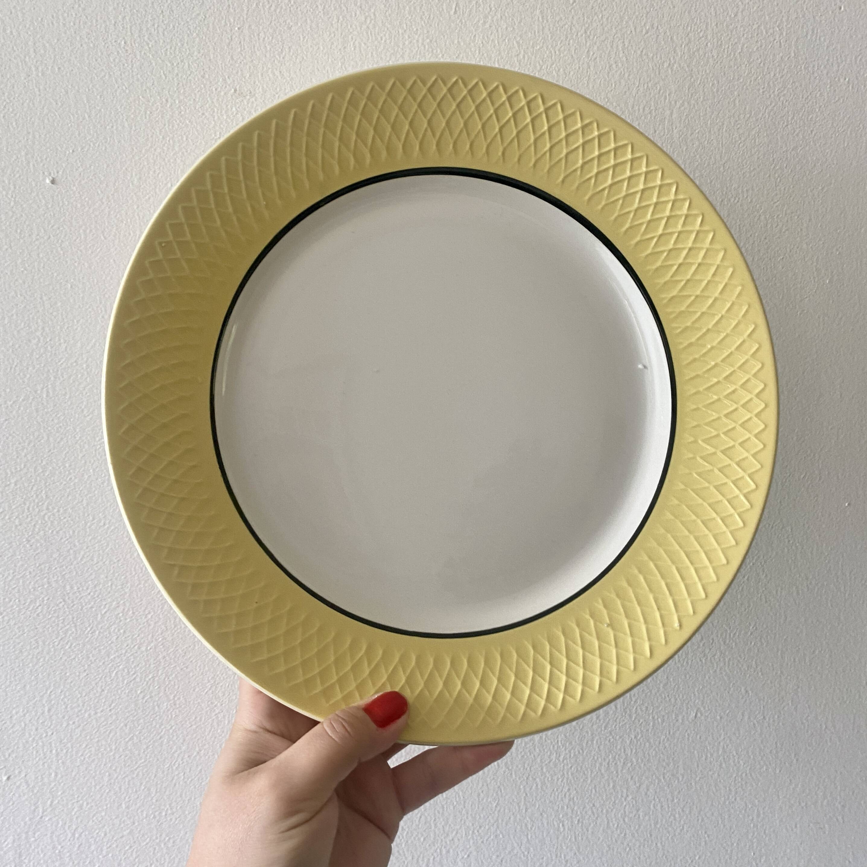 Lot of 4 vintage serving pieces Moulin des Loups