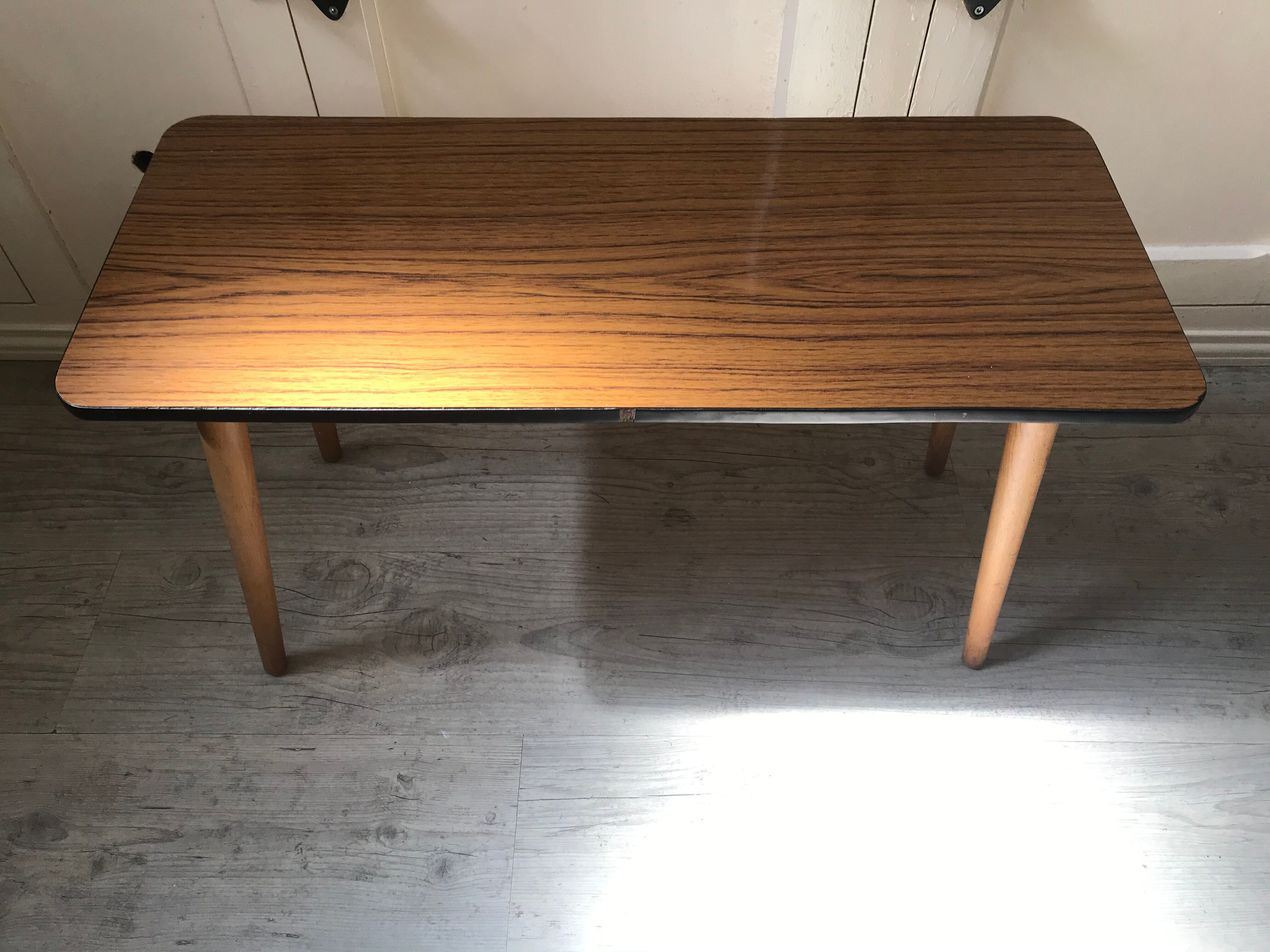 Vintage side coffee table in formica