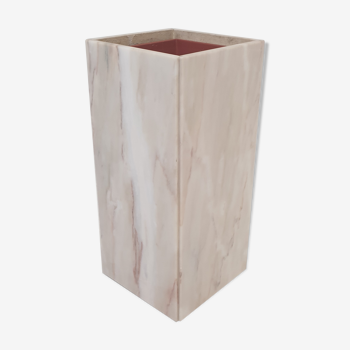 Italian marble planter or pedestal with light, 1970's