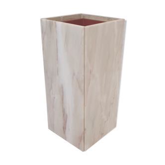 Italian marble planter or pedestal with light, 1970's