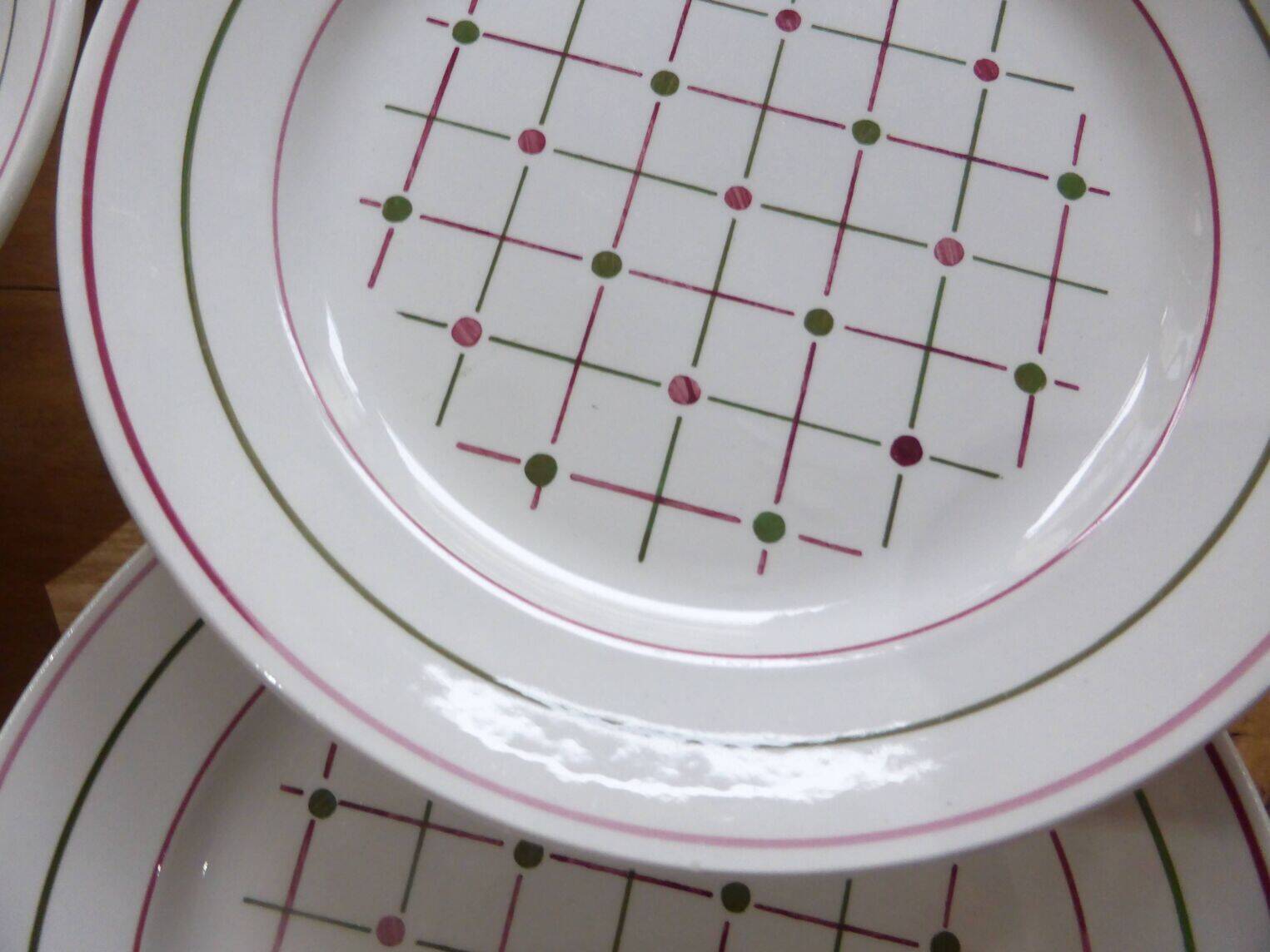 6 flat plates, Betty de Luneville model