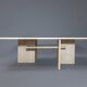 Vintage travertine coffee table, 1970s