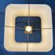 Vintage travertine table lamp