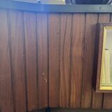 Vintage teak counter with display case