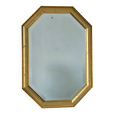 Miroir doré octogonal glace biseautée années 70