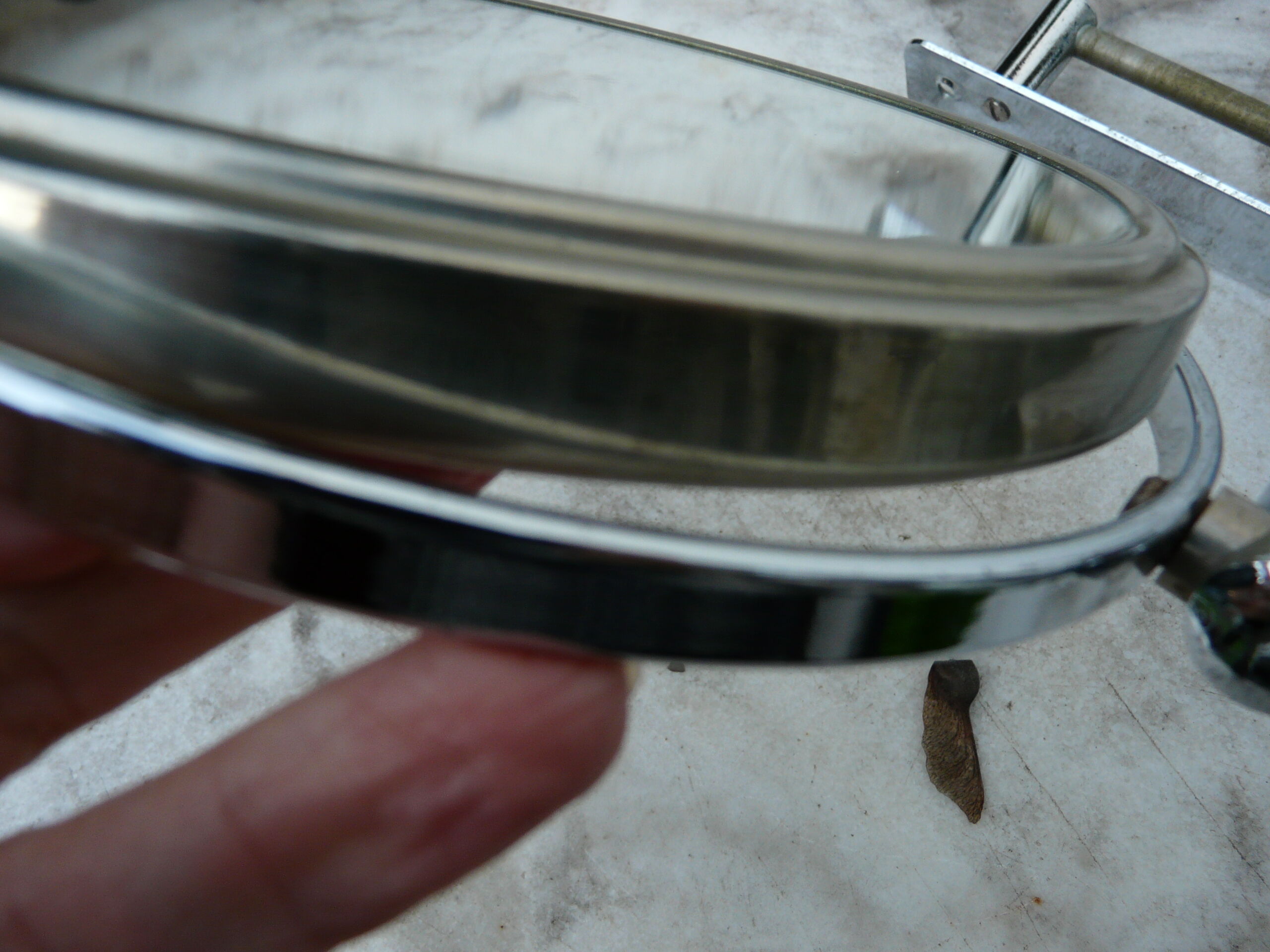 Barber mirror 2 sides and adjustable 33x39cm