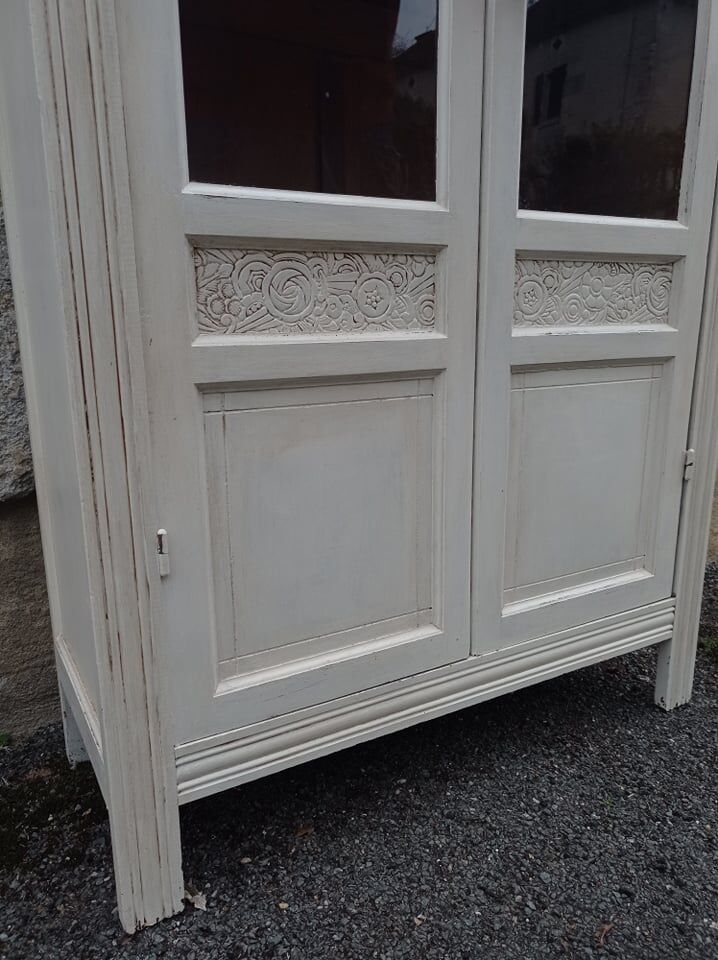 Parisian Art Deco glazed wardrobe