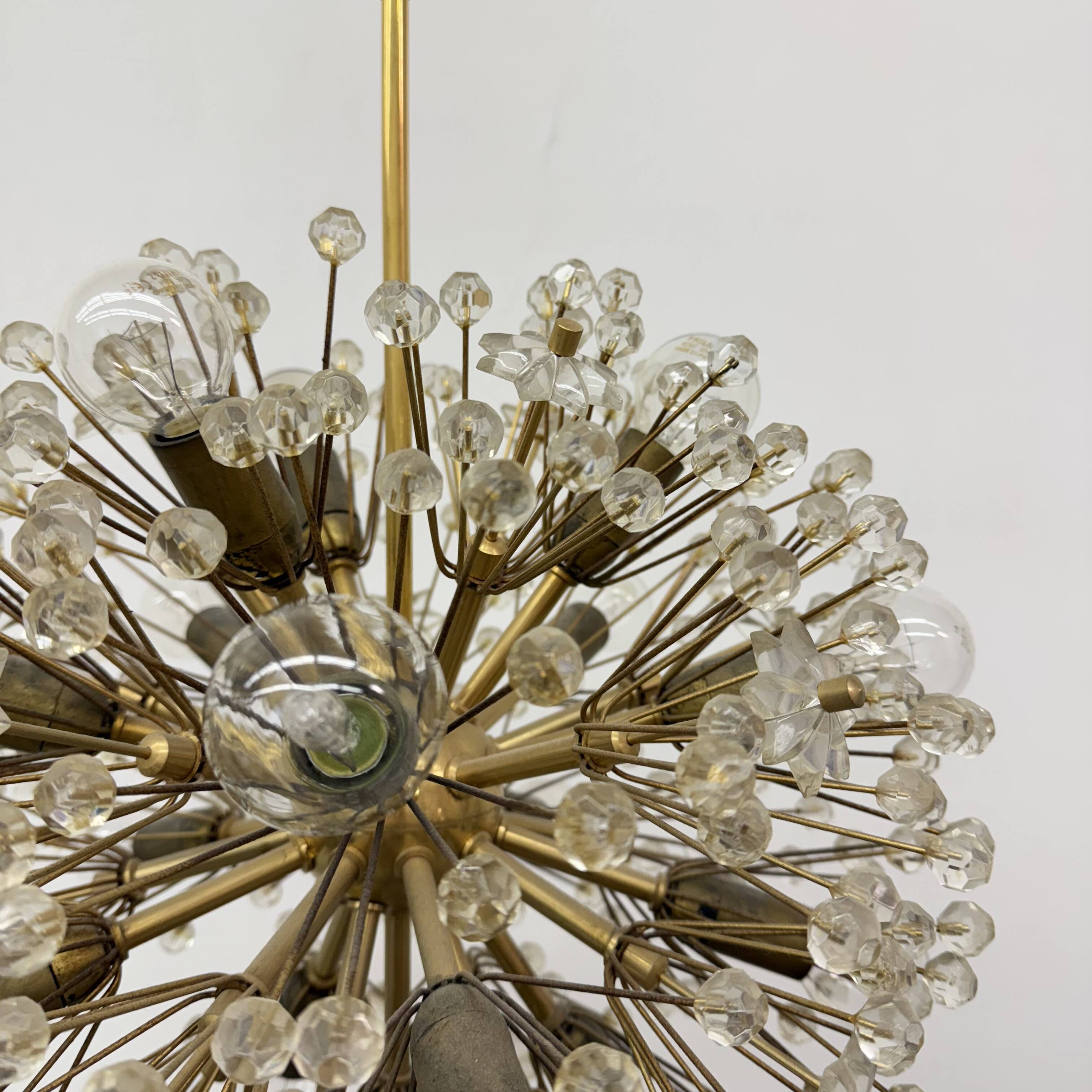 Starburst Brass Chandelier by Emil Stejnar , Austria 1960s