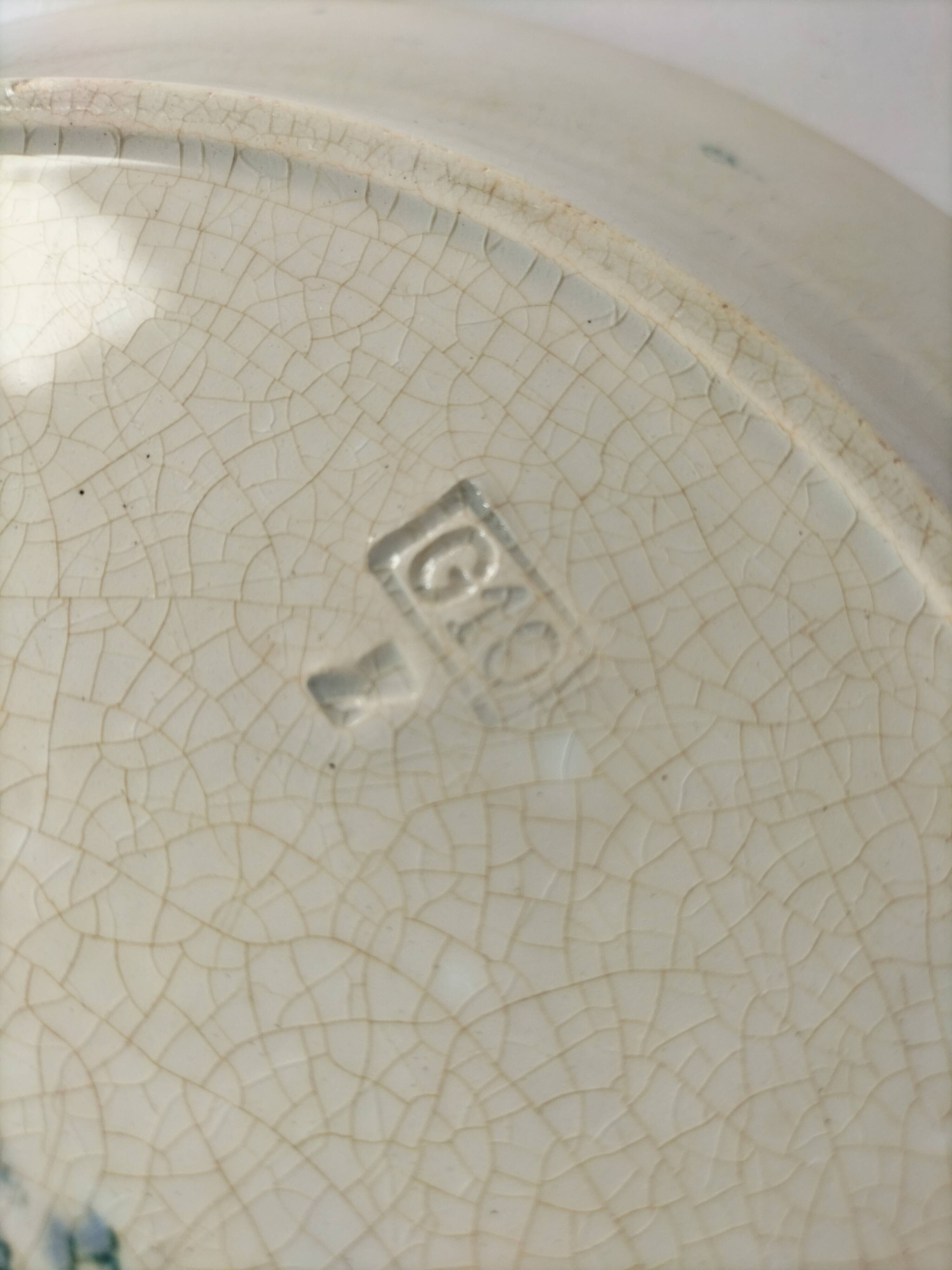 Plate HB & Cie Choisy-le-Roi model Saïgon (1900-1915)