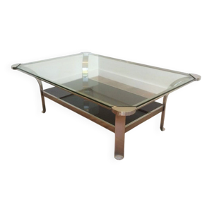 Table basse en chrome - double