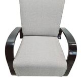 Pair of stunning Art Deco cantilever armchairs by M. Navratil, 1930s Czechoslovakia