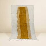 Kilim Berber Rug • Ochre Yellow Pattern