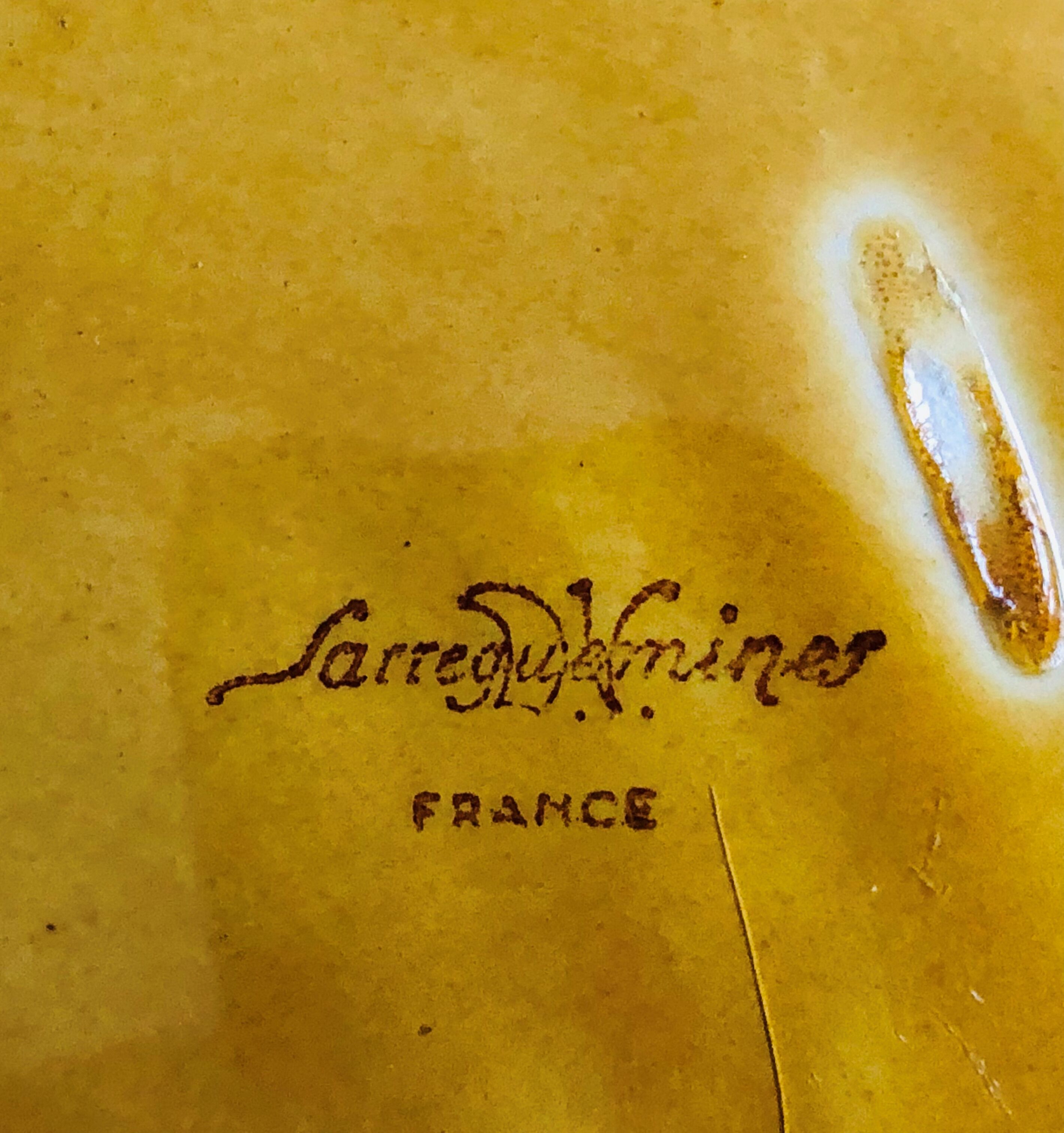 Ceramic cheese platter from Sarreguemines