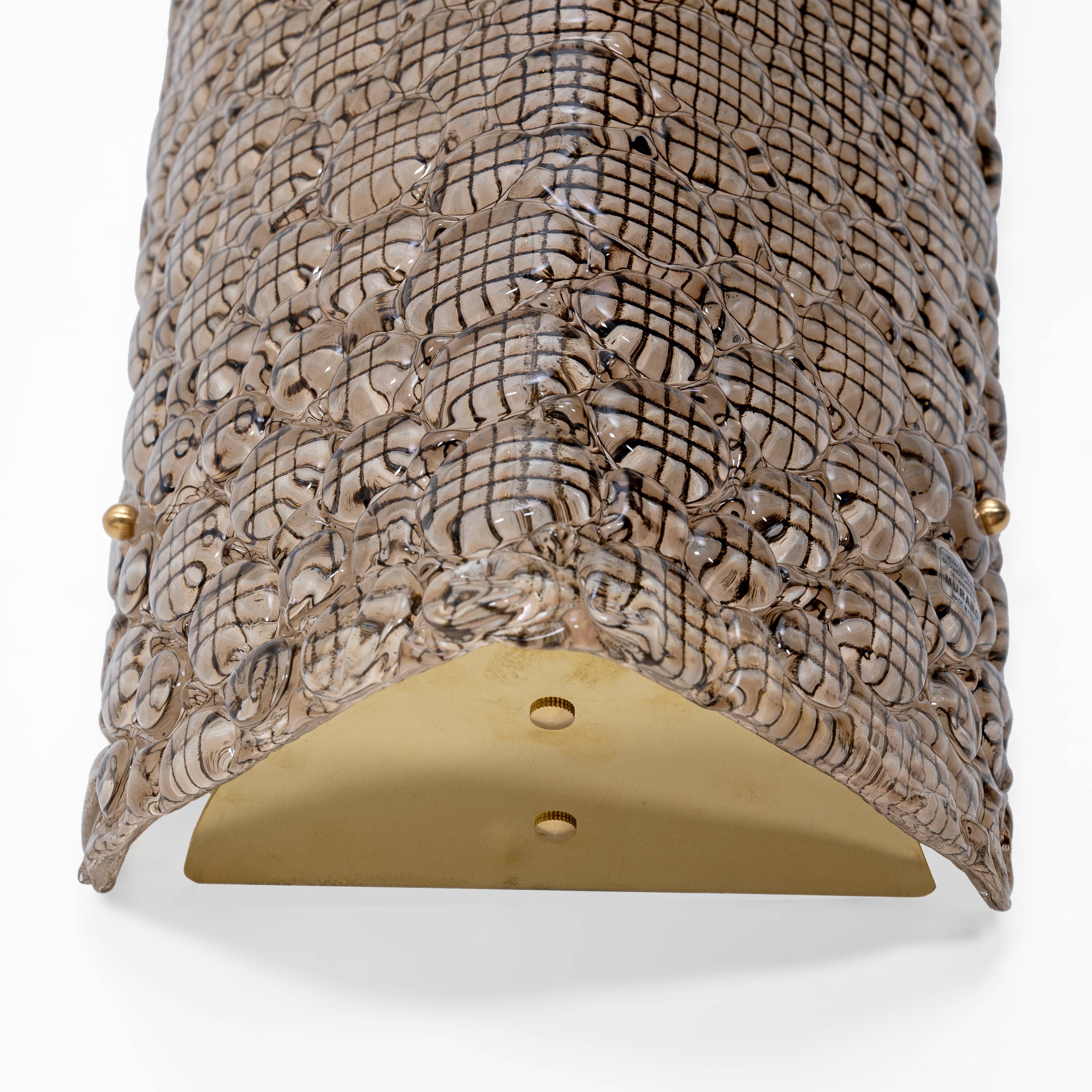 Pair of Modern Murano Glass Bubble Wall Sconces