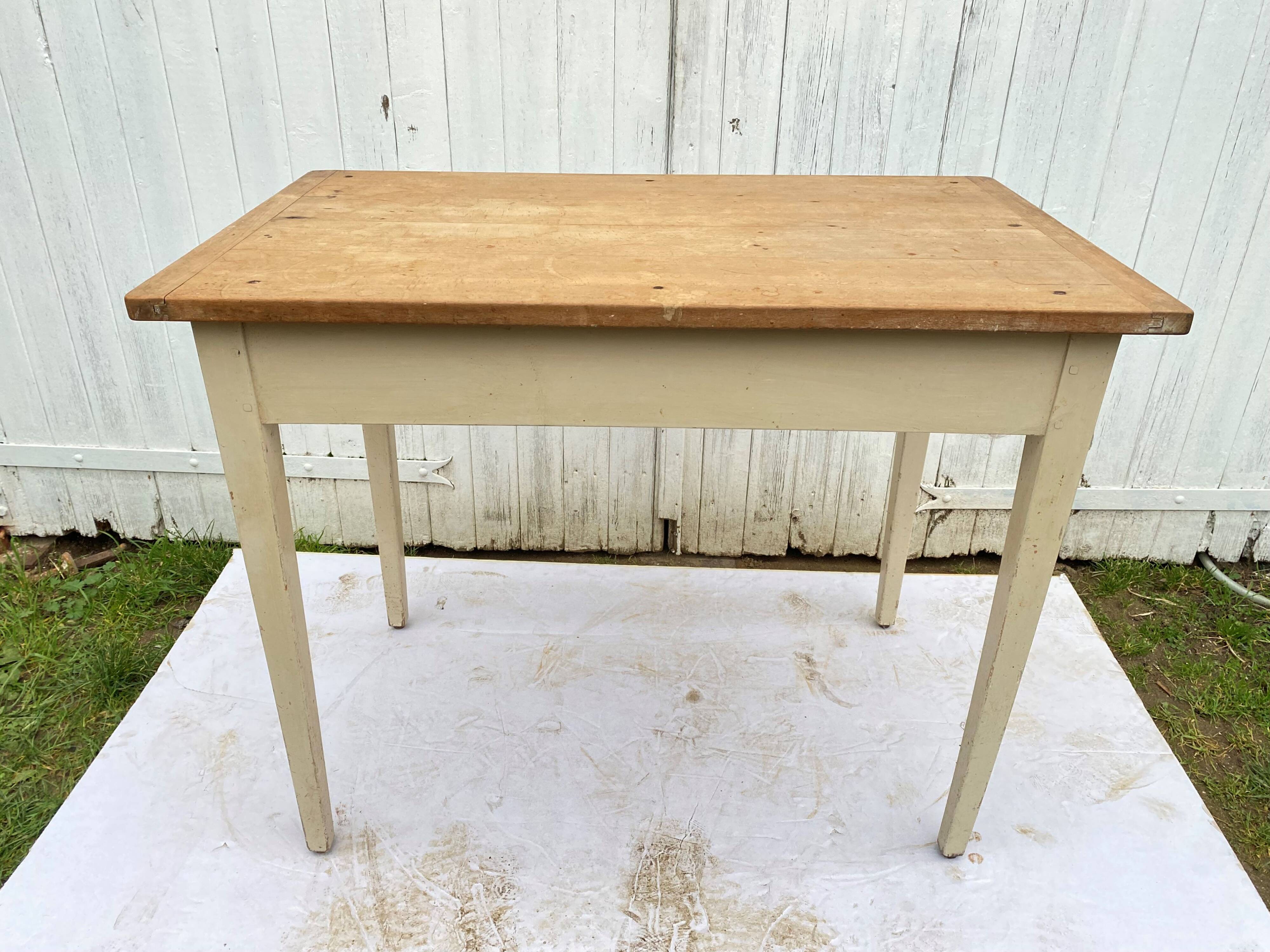 2 drawer solid wood desk 1950